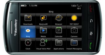 Verizon's BlackBerry Storm2 9550 Sports Bing Application