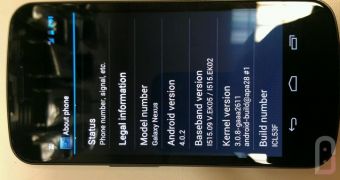 Android 4.0.2 on Galaxy Nexus
