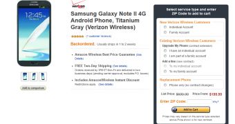 Verizon’s Galaxy Note II Down to $199 at Amazon Wireless