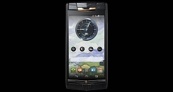 Vertu Pure Jet Red Gold (front)
