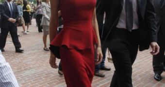 Victoria Beckham returns as American Idol judge – seen here arriving for callbacks in Boston