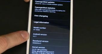 CyanogenMod 10.1 on Galaxy S III
