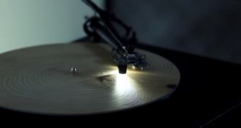 Years Record Player Turns Tree Trunk Slices into Music