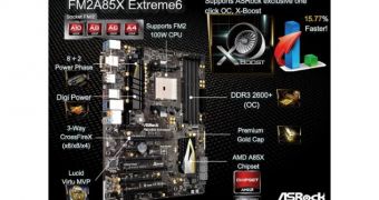 AsRock FM2A85X Extreme6 FM2 AMD Trinity Motherboard