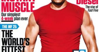 Vin Diesel brings out the big guns for the latest issue of Men’s Fitness