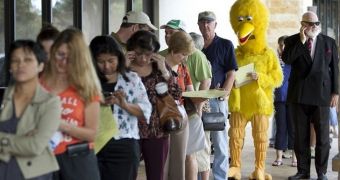Viral Photo of the Day: Big Bird Casts Its Vote