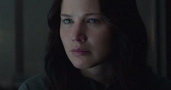 Jennifer Lawrence as Katniss Everdeen in the “Hunger Games” franchise
