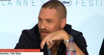 Tom Hardy is not amused by sexist "Mad Max" question at Cannes panel