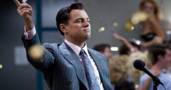 Leonardo DiCaprio as Jordan Belfort in Martin Scorsese’s “Wolf of Wall Street”