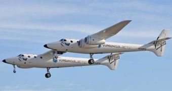 A picture of White Knight Two, Virgin Galactic's mothership