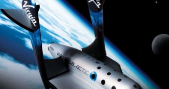 A model of the new VG suborbital space craft