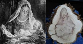 Dean Hansen's find is compared to an icon representing the Madonna, holding baby Jesus