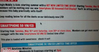Virgin Mobile Intros “Smartphone 50 Voicemail/Call Display” Plan, Claims It Sells Itself
