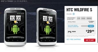 HTC Wildfire S at Virgin Mobile