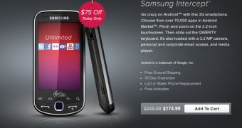 Samsung Intercept at Virgin Mobile