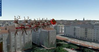 Virtual Earth 3D Santa Tracker