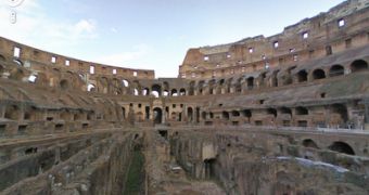 The Colosseum in Google Street View