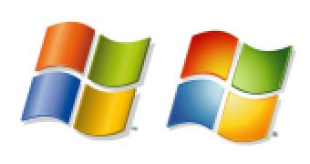 Windows XP and Windows Vista logos