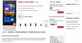 Nokia Lumia 925 at Vodafone New Zealand