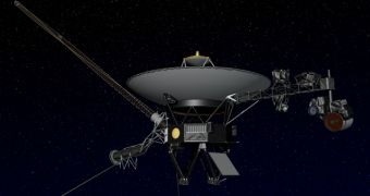 Artist rendition of the Voyager 1 spacecraft