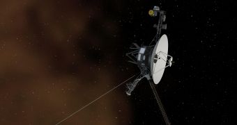 Artist impression of the Voyager 1 spacecraft