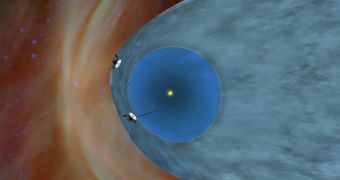 Voyager 1 and Voyager 2 as they get close to the edge of the solar system