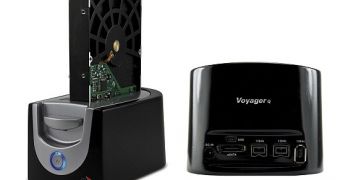 The Voyager Q, a nifty HDD dock