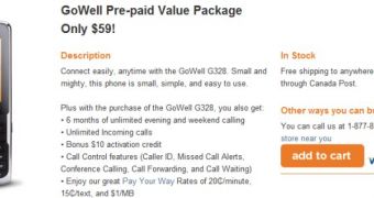 WIND Mobile Launches GoWell G328 Feature-Phone on Prepaid