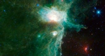 This is the latest WISE image of the Flame Nebula
