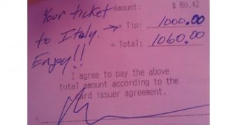Waitress gets $1,000 (€770) tip