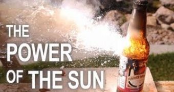 Watch: 2,000ºF (1,093ºC) Solar Power Screen Helps Burn Things