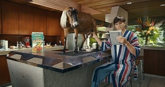 Watch: Asthon Kutcher and His Goat Pal Show You Why the New Lenovo Yoga Tablets Are So Cool
