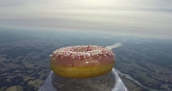 Watch: Glazed Donut Travels to Space and Back