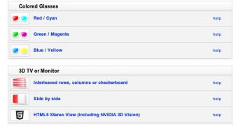 The 3D setup page on YouTube