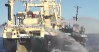 Watch: Japanese Whalers Ram One of Sea Shepherd's Ships