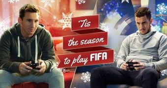 Christmas FIFA 15 action