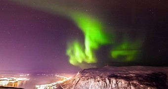 The Northern Lights captured in Norway