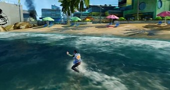 Slide on water in Sunset Overdrive