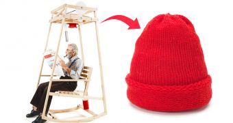 New rocking chair knits you a hat while you relax