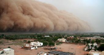 Powerful sandstorms hit northwest China