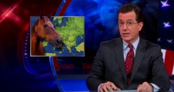Stephen Colbert shares his views on the horse meat scandal