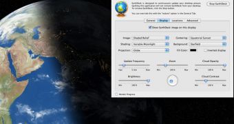 EarthDesk application interface