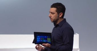 Panos Panay took the stage to talk about the new Surface tablets