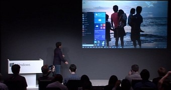 Joe Belfiore also offered a demo of the new Windows 10
