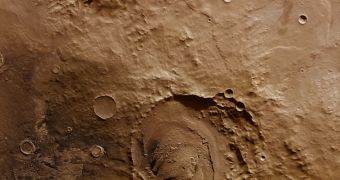 Schiaparelli is a large impact basin about 460 km across, located in the eastern Terra Meridiani region of the Martian equator