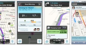 Waze iOS screenshots