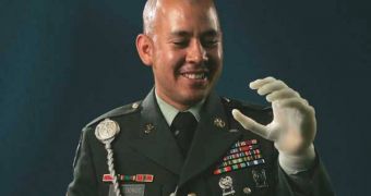U.S. Army Sgt. Juan Arredondo, outfitted with an i-LIMB after losing his hand in Iraq, says it does things naturally. The i-LIMB has flexible hydraulic drives located directly in the movable finger joints