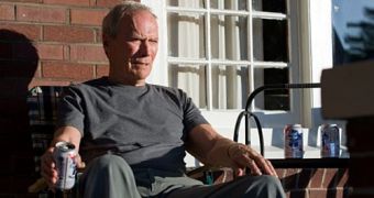 Clint Eastwood as a bitter racist old man in “Gran Torino”