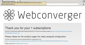 Webconverger in action
