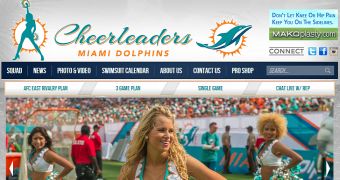 Miami Dolphins cheerleaders website hacked